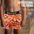thumbnail image 5 of Davion Youth Boys Baseball Cup Underwear with Soft Protective Athletic Cup Compression Shorts for Baseball,Football, Lacrosse(Orange Camouflage-S), 5 of 6