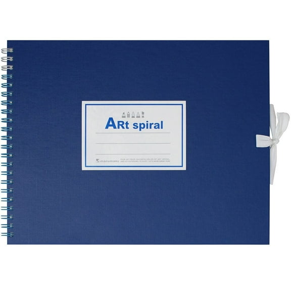 Maruman S312-02 Sketchbook F2 Art Spiral Drawing Paper, Thick, Blue, 24 Sheets
