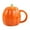 Orange, variant on ZMKIAG Lidded Ceramic Pumpkin Mug with Handle - 16 Oz Multi-purpose Drinkware for Hot Coffee Tea, 5 Color Options, Fall Thanksgiving Seasonal Themed Pumpkin Cup