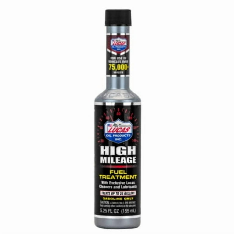 24 pack) Lucas Oil 10977 Automotive High Mileage Fuel Treatment