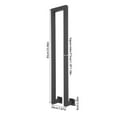 thumbnail image 2 of Side Mount Stair Railing, Hand Rail Guardrail, Decorative Railing 85*20cm Black, 2 of 11