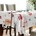 thumbnail image 5 of Yayeee Tablecloths 60" x 60" Rectangle Wrinkle Resistant Party Table Cover, Christmas Gift Train, 5 of 8