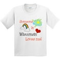 thumbnail image 3 of Inktastic Someone in Wisconsin Loves Me Youth T-Shirt, 3 of 5