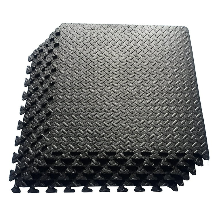 Anti-Fatigue Mats Interlocking Wood Pattern EVA Foam Gym Flooring Floor Mat  Tile