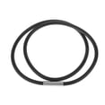 thumbnail image 1 of Rubber Cord Rope Necklace Chain With Stainless Steel cord for Men Women End Clasp 12 Inch, 1 of 7