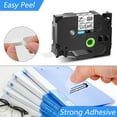 thumbnail image 6 of GREENCYCLE 4 Pack Compatible for Brother TZe-S141 TZ-S141 TZ-141 TZe-141 Tape 18mm 0.7'' Laminated Black on Clear Extra Strength Label Tapes use in P-Touch PT-D400 D600 P900W Label Maker 26.2ft 8m, 6 of 7