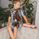 thumbnail image 4 of Balery Christmas Horse Conjunto de Pijama Infantil de Manga Corta con Estampado – Ropa de Dormir de Algodón Suave-XX-Large, 4 of 6