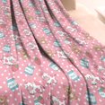 thumbnail image 3 of Pink Cow Bear Strawberry Pattern Blanket,Comfortable Soft Lamb Wool Throw Blanket,All Season,Warm Lightweight Blankets for Sofa Bed Couch Living Room Chair,40"x50", 3 of 4
