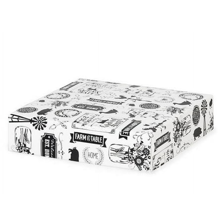 Farmhouse Favorites Box Lids, 6x6x1.5", 25 Pack
