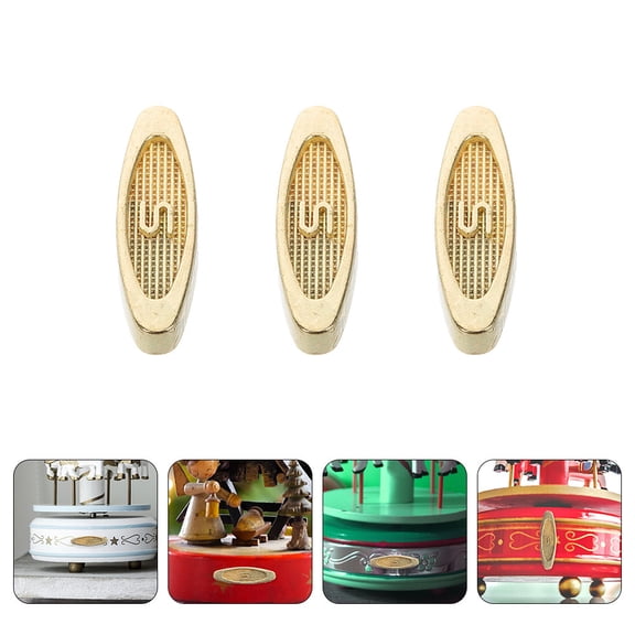 HONMEET 10pcs DIY Music Box Parts Winding T-Bar Replacement Alloy Key for Repair and