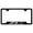 Black, variant on Chevy ZL1 Laser Etched Logo Cut-Out License Plate Frame (Chrome)