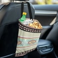 thumbnail image 4 of Yuyamidu Aztec Western Geometric Car Garbage Bags Waterproof Vehicle Trash Bags Bins Pink Auto Storage Bag Universal Car Interior Accessories for Front Seat, Back Seat, 4 of 7