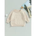 thumbnail image 2 of Bagilaanoe Newborn Baby Girl Boy Knitted Sweater Long Sleeve Pullover 3M 6M 9M 12M 18M 24M Infant Warm Jumpers Tops Fall Loose Knitwear, 2 of 7
