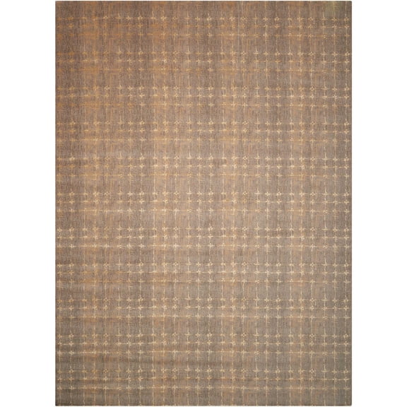 Nourison Silken Allure Grey Area Rug SLK07 5'6" x 8'