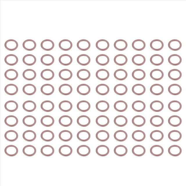 80 Pcs 10 mm X 14 mm X 1 mm Arandela de Cobre Sello Espaciador Sello