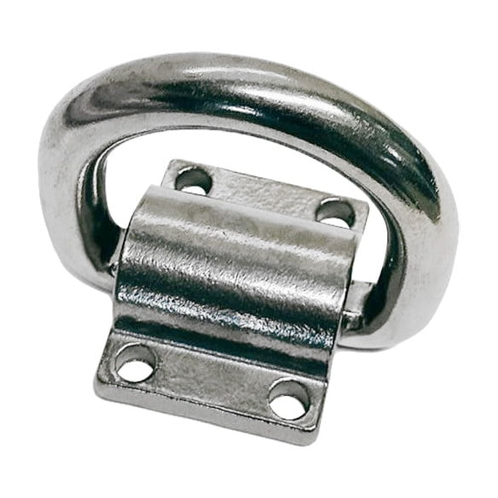 Marine Stainless Steel 3/4" Bolt-On Lashing Ring D-Ring Anchor Tie Down 4 Pcs