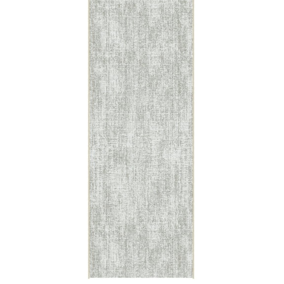 Ottomanson Runner Rug 1'10.5" x 7' Soft Non-Slip Indoor Runner, Solid Beige