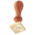 thumbnail image 2 of De Navidad Sello Decorativo Cera Moneda Metal Sello Mango De Madera perfke Sello de cera de sello inicial, 2 of 7