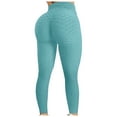 thumbnail image 2 of Taylonsss Women's Bubble Hip Lifting Exercise Fitness Running High Waist Yoga Pants, 2 of 4