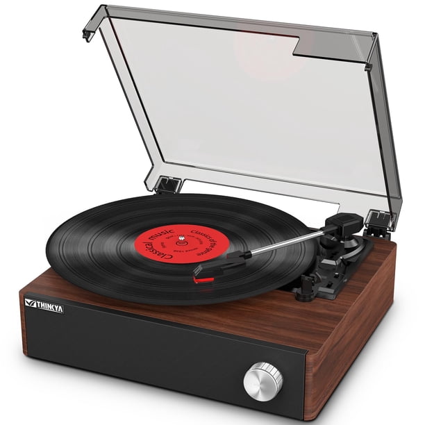 Reproductor de discos de vinilo Bluetooth THINKYA Hi-Fi con altavoces