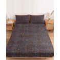thumbnail image 2 of King Size Fitted Sheet Set - Brown 3 Piece Bedding Sets 16" Deep Pocket Fitted Sheet with 2 Pillowcases, Farmhouse Vintage Chocolate Solid Color Brushed Microfiber Hotel Luxury Bed Sheets, 2 of 9