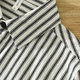 thumbnail image 4 of Camisas s Para Hombre Manga Larga Camisa de manga larga vintage de primavera y otoño para hombre, abrigo para hombre con cuello cuadrado a sueltas para (Black, L), 4 of 7