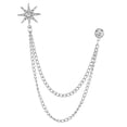 thumbnail image 3 of hengtong 3xShiny Rhinestone Snowflake Brooch Pin Workmanship Tassel Lapel Pin, 3 of 9