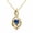 Dark blue-September, variant on Midir&Etain Birthstone Necklace Sapphire Infinity Symbol Pendant 14K Gold Plated September Gift