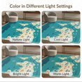 thumbnail image 7 of ODIKA 9'x12' Washable Area Rug Low Pile, Flatwoven, Large Storytelling Map Explorer Is Featuring Whales Dolphins for Great Room, Indoor Concept, Living, 7 of 7