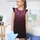 thumbnail image 4 of Fotbe Pink Glitter Sparkles A Vestido de Dormir para Niñas de 3 a 10 Años, Mangas Cortas, Estilo Princesa, Pijama Camisón con Mangas Voladas-X-Large, 4 of 6