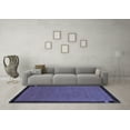 thumbnail image 3 of Ahgly Company Indoor Square Abstract Blue Modern Area Rugs, 5' Square, 3 of 4