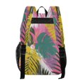 thumbnail image 3 of PVC Transparent Backpacks Clear Backpack for Travel and Outings Colorful Tropical Leaves, 3 of 7