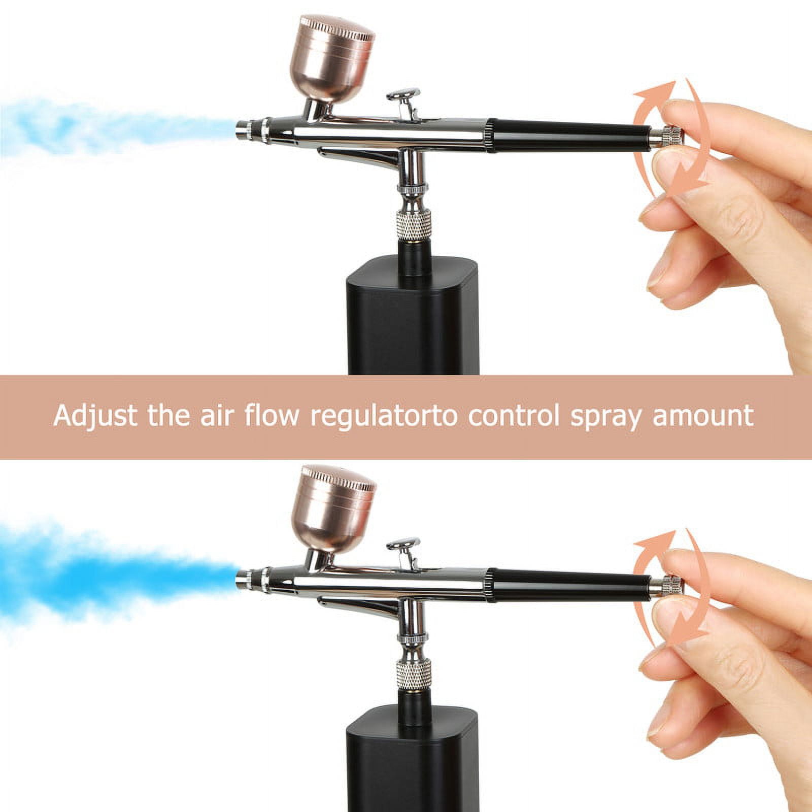 Cordless Airbrush Kit with Compressor, 30PSI Handheld Mini Air Brush Gun Set, Portable High Pressure Air Brushes for Painting, Tattoo, Nail Art, Mode, Makeup, Cake, Barber