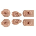 thumbnail image 4 of Modèle d'Oreille en Silicone, 3 Paires de Haute Simulation Polyvalente Modèle d'Oreille Humaine Fabriqué à la Main Réutilisable pour les Accessoires d'Affichage pour l'Entraînement d'Acupuncture Couleur de Peau Légère, Couleur de Peau Moyenne, Profonde, 4 of 8