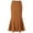 Brown, variant on vigerkar Women's Elegant Vintage Velvet Midi Skirt Flowy Panel Design Pleated Maxi Skirt Brown, XL