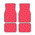 thumbnail image 1 of LAKIMCT Watermelon Heart Car Mats, Neoprene Front Rear Floor Mats for Cars, Waterproof Anti-Slip Car Floor Mats Full Set, Universal(4 Pcs), 1 of 6