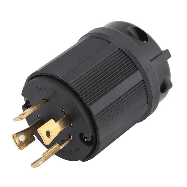Enchufe eléctrico con bloqueo por torsión, NEMA L14-30P 30A 125V-250V Enchufe del generador con bloqueo por torsión Integración perfecta NikouMX herramienta