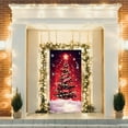 thumbnail image 6 of Cinvoph Christmas Door Cover Rustic Door Banner Xmas Tree Durable Winter Decoration for Front Porch, Indoor & Outdoor Reusable Xmas Door Hanging Cover Entry Decor 35"x79", 6 of 6