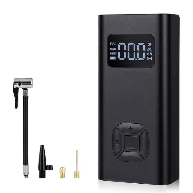 Intelligent Air Pump Portable Air Compressor Mini Tyre Inflator Digital Car Tyre Inflator Electric Household Inflator For Car Tyres Moto Ball Bicycles And Inflatable Pool