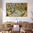 thumbnail image 3 of Elephant Stock The Large Plane Trees Wall Art - Horizontal Multi Panel Canvas - Living Room Wall Decor - Floral And Botanical Multi Panel - Gray And Blue Decor By Vincent Van Gogh - 65" x 42", 3 of 8