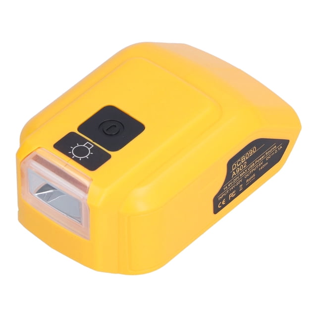 Luz del adaptador del cargador de batería, Adaptador del cargador de batería Convertidor Cargador de batería Luz LED Cargador de batería Luz de trabajo Tecnología innovadora