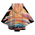 thumbnail image 6 of Retro Car Sunset Clouds Blanket Oversized Wearable Hooded Blanket Warm Throw Blanket Buttons Sweatshirt For Women Men Teens Flannel, 6 of 8