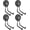 ‎Large L/4Pack 32-160lbs, variant on Heavy Duty Hooks with 2.60" D Round Base- 2Pack, Middle Hook, Storage Hooks for Power Drill,Garden Tools,Hose,Pegboard,Garage,Workshop