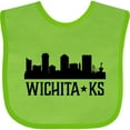 thumbnail image 3 of Inktastic Wichita Kansas City Skyline Boys or Girls Baby Bib, 3 of 4