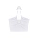 thumbnail image 2 of VISgogo Chaleco de color sólido a la moda para mujer Sexy Cross Hollow Exposed Navel Tie-up Halter Tops VISgogo moda, 2 of 5