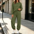 thumbnail image 6 of Mifsaly Womens Two Piece Sets Long Sleeve Crewneck Sweatshirts And Jogger Sweatpants with Pockets Fall Winter Trendy Daily Workout Casual Outfits, 6 of 8