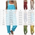 thumbnail image 3 of KPOPLK Women's Casual Wide Leg Overalls Loose Fit Jumpsuits Solid Color Adjustable Strap Bib Romper Fall Clothes Yellow S, 3 of 5