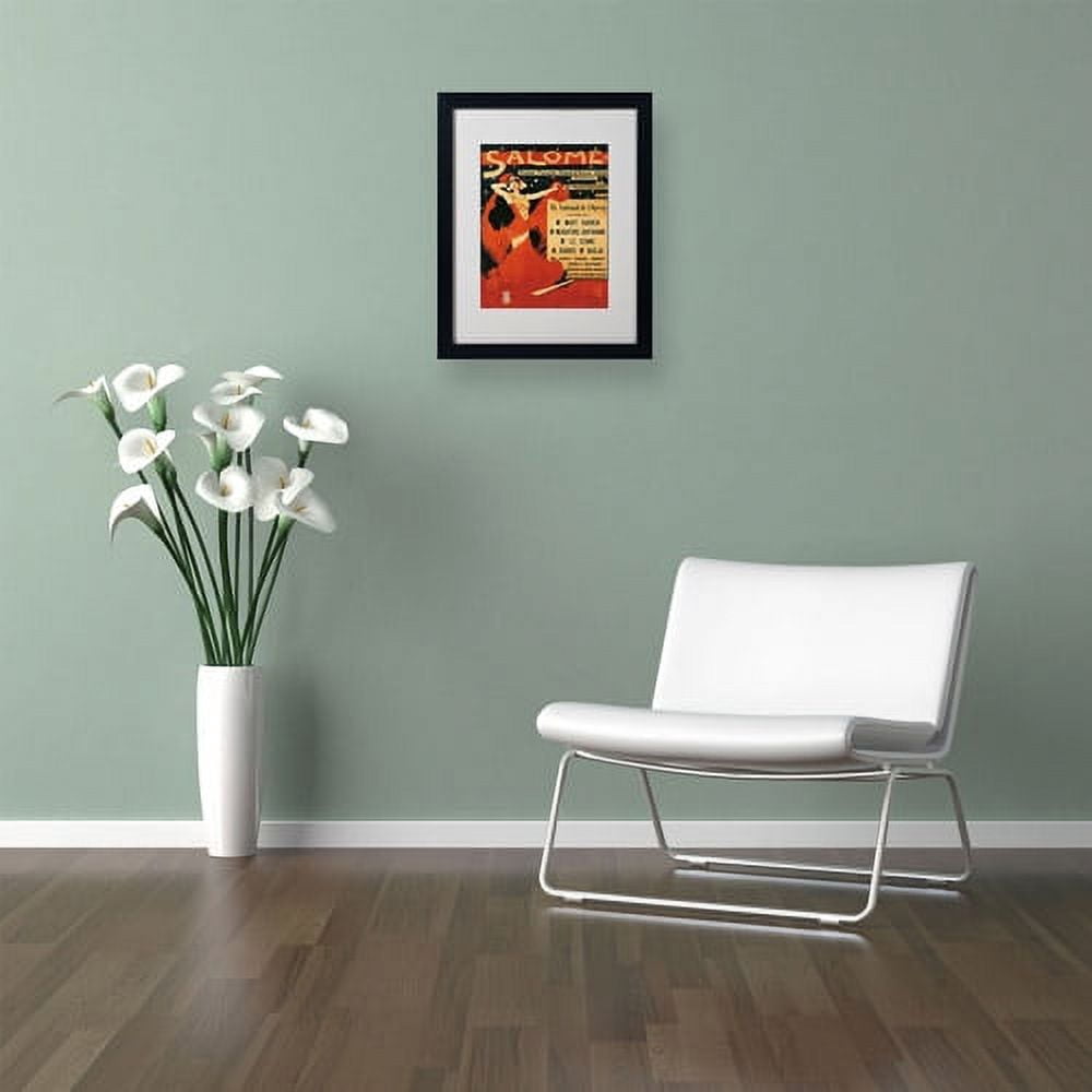 Trademark Fine Art "Poster of Opera Salome" Canvas Art by Richard Strauss, Black Frame