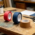 thumbnail image 4 of Clearance! Soovim Colored Masking Tape, Strong Easy Tear Paper Tape for DIY Craft Art Painting Labeling, 2.5cmx13m Dark Blue, 4 of 5