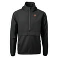 thumbnail image 2 of Men's Cutter & Buck Black Cincinnati Bengals Charter Eco Recycled Anorak Half-Zip Jacket, 2 of 3